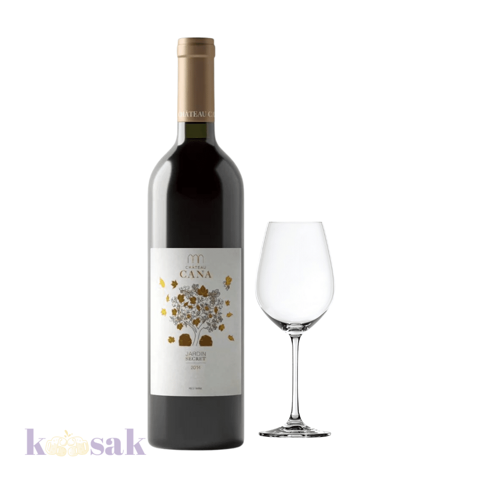 2014 Jardin Secret with Wine Glass