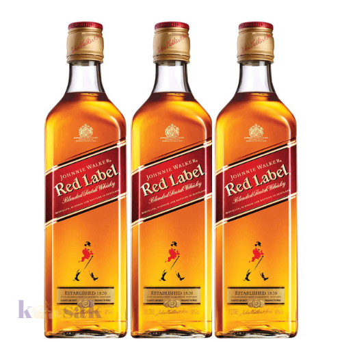 3 Bottles JW Red Label 75 cl