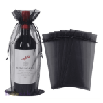 Black Organza Wine Bags