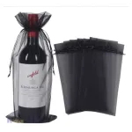 Black Organza Wine Bags