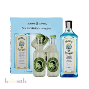 Bombay Sapphire 1L and 2 Bitter Lemon Package