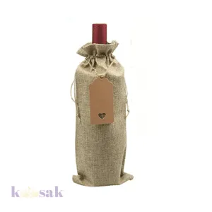 Burlap Wine Bags