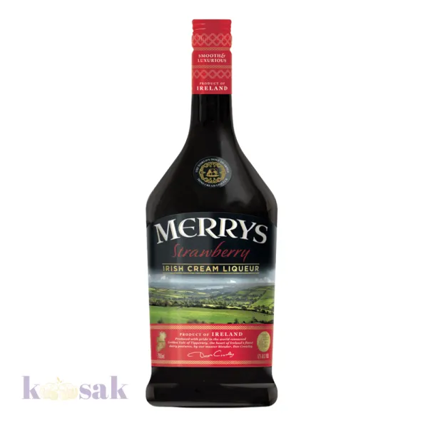 Merrys Strawberry Irish Cream liqueur 75 cl
