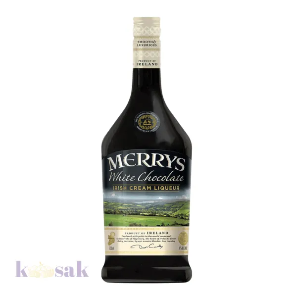 Merrys White Chocolate Liqueur 75 cl