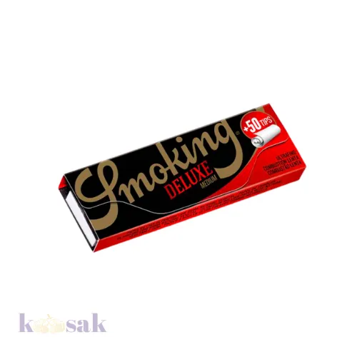 Smoking Rolling Paper DELUXE MEDIUM + TIPS