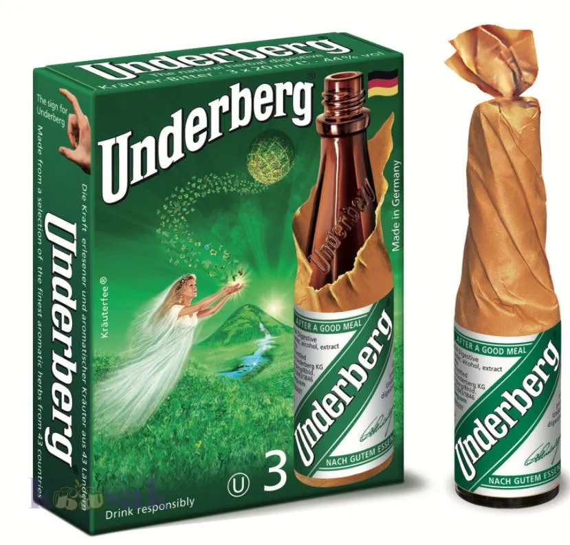 Underberg Natural Herbal Bitters - 20 ml - 3-Pack