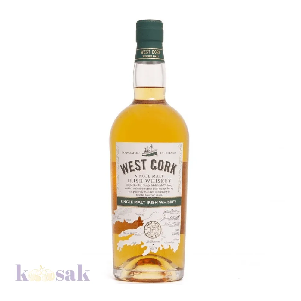 West Cork Single Malt Irish Whiskey  - 70 cl