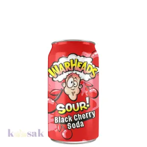 WARHEADS Sour Black Cherry Soda – 355 ml