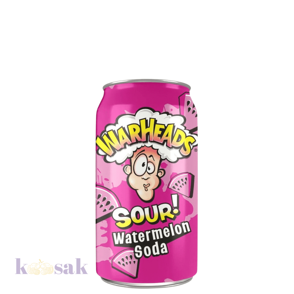 WARHEADS Sour Watermelon Soda - 355 ml