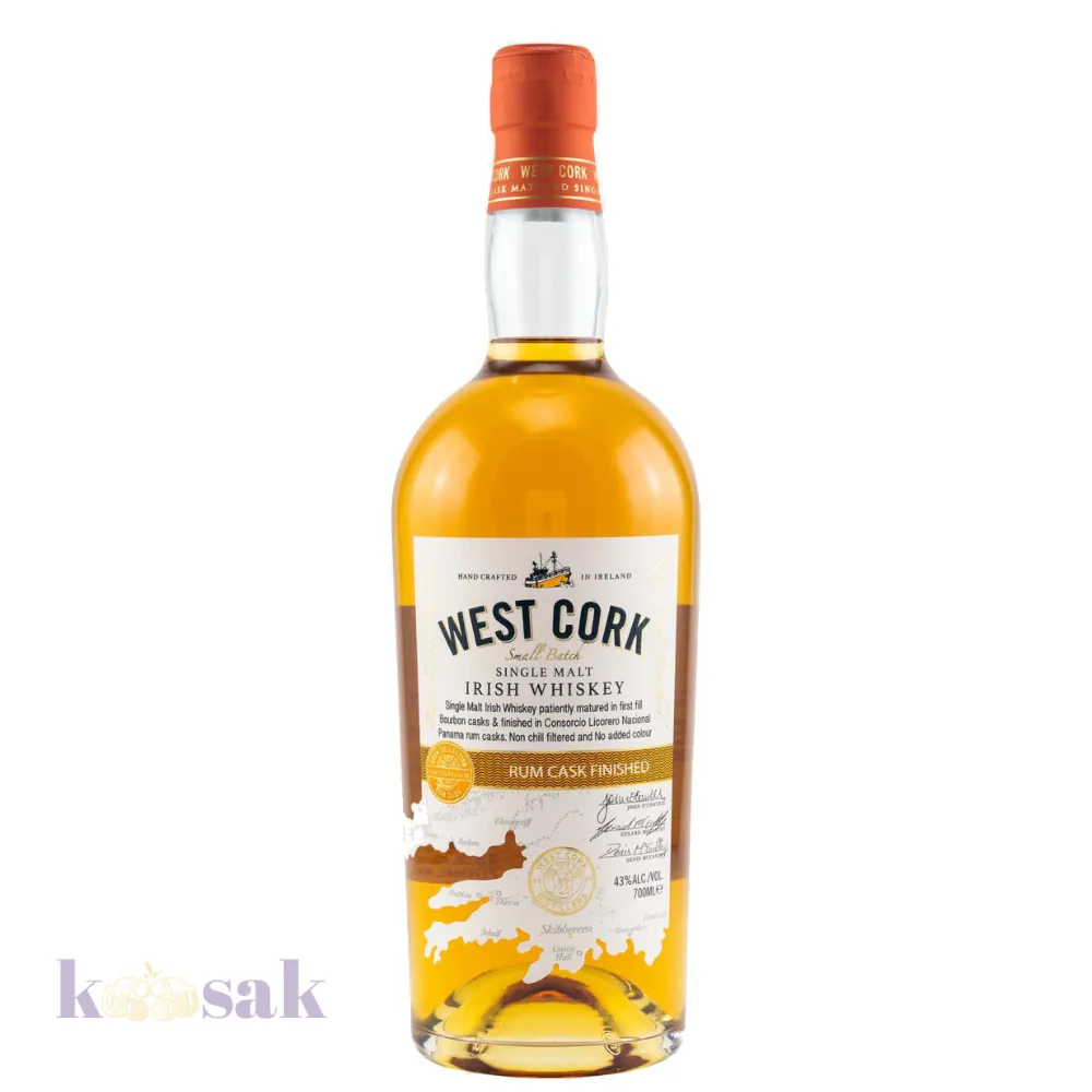 West Cork Single Malt Rum Cask - 70 cl