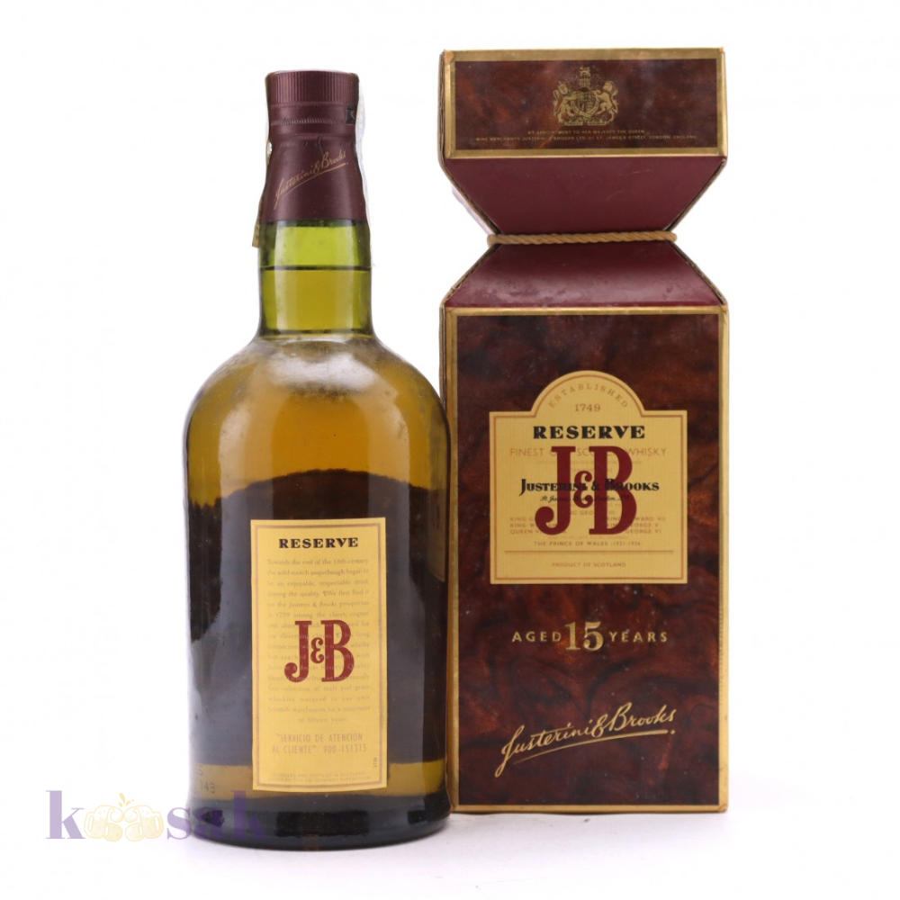 J&B Reserve Scotch Whisky 15 YRS - 100 cl