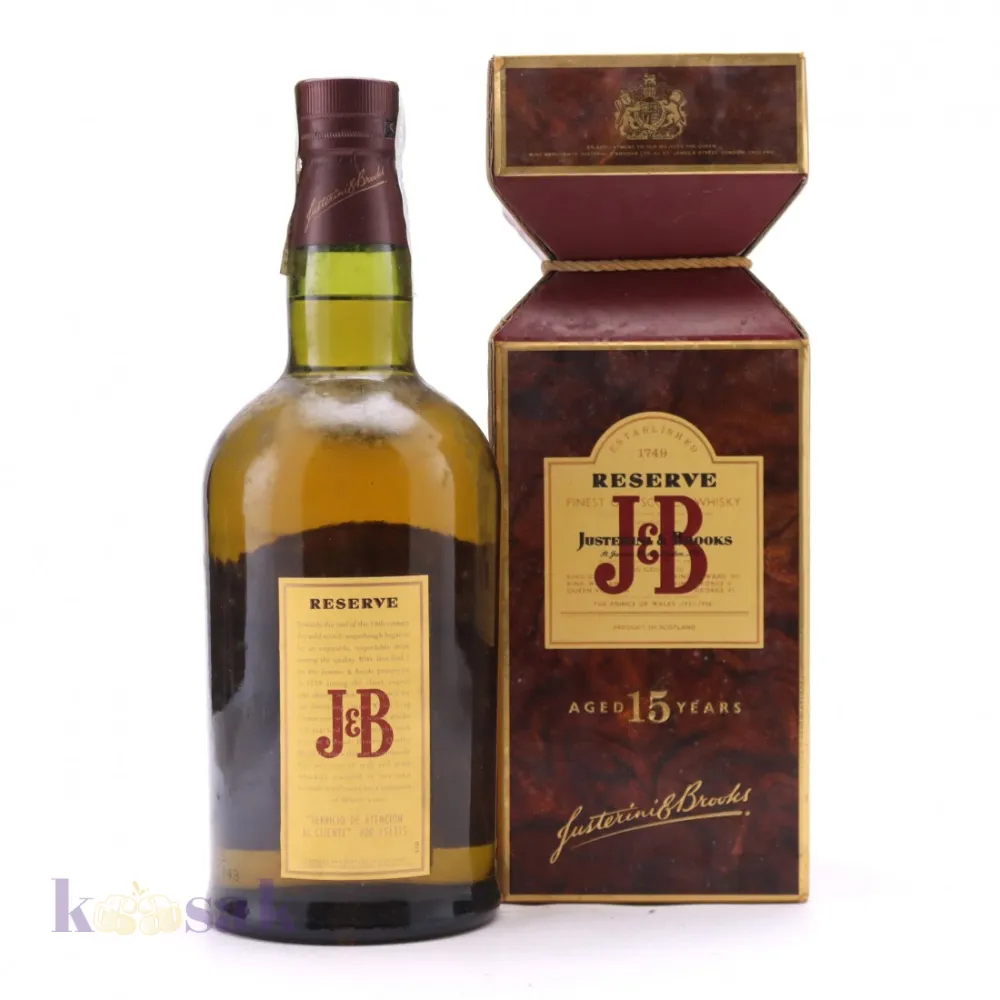 J&B Reserve Scotch Whisky 15 YRS - 100 cl