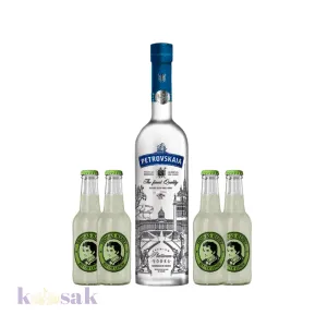 Petrovskaia Vodka 100 cl with 4 Mixers