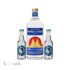 Mother of Eight Gin 75 cl & 2 Soda Water