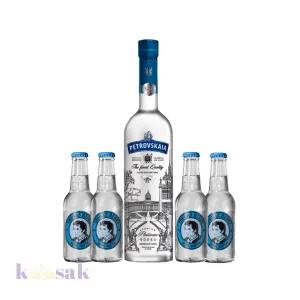 Petrovskaia Vodka 175 cl with 4 Mixers