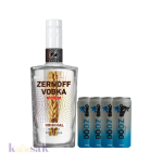 Zernoff Vodka 70 cl Bundle with 4 Mixers