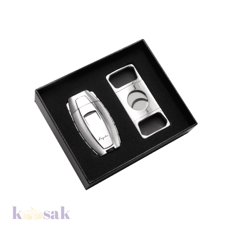 Lafuli Cigar Lighter & Cutter Set