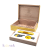 Guevara Display Humidor – Yellow Leather