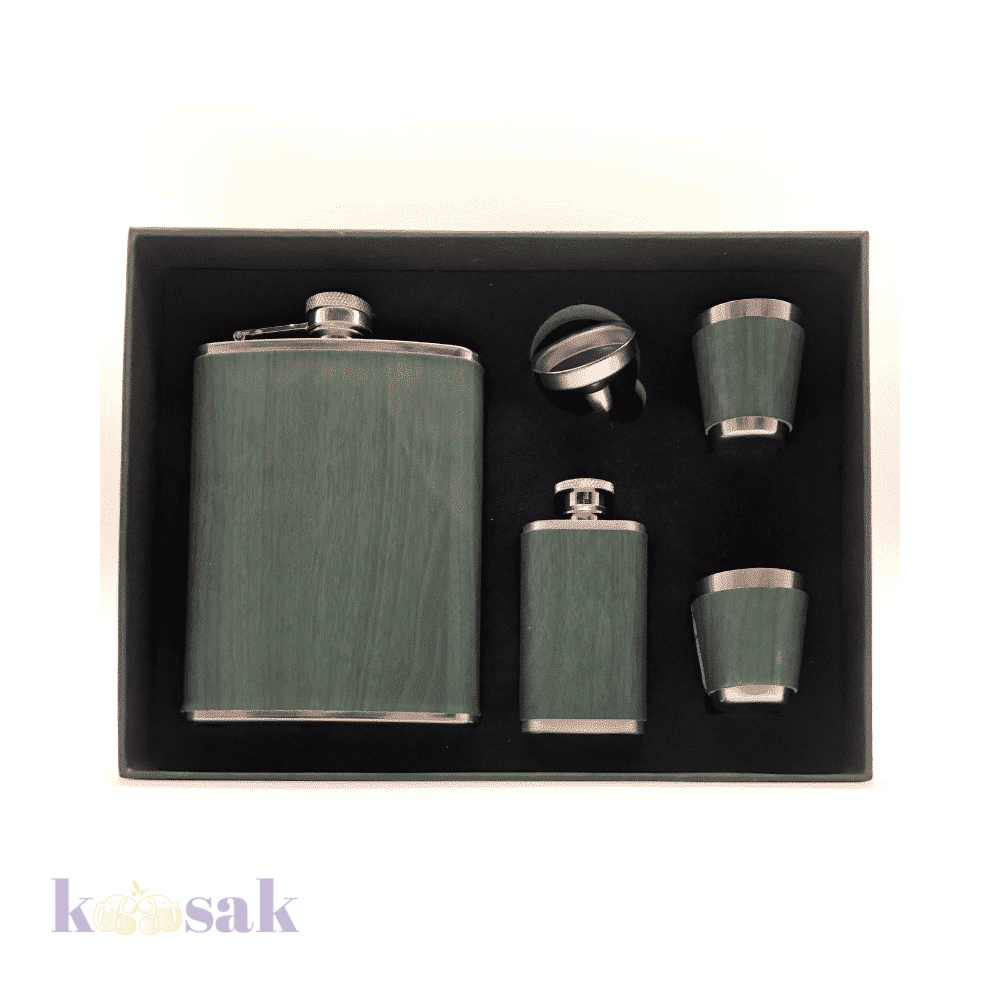 Stainless Steel Flask 5 pcs Set