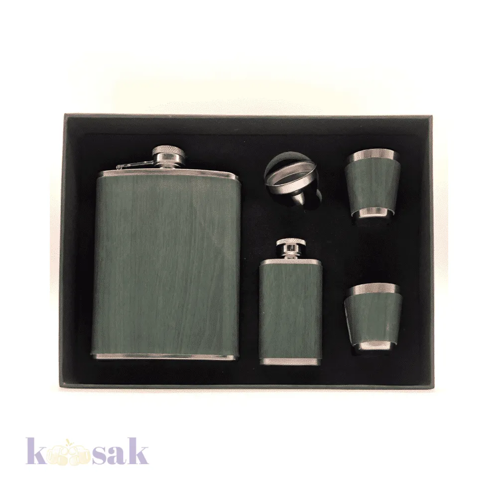 Stainless Steel Flask 5 pcs Set