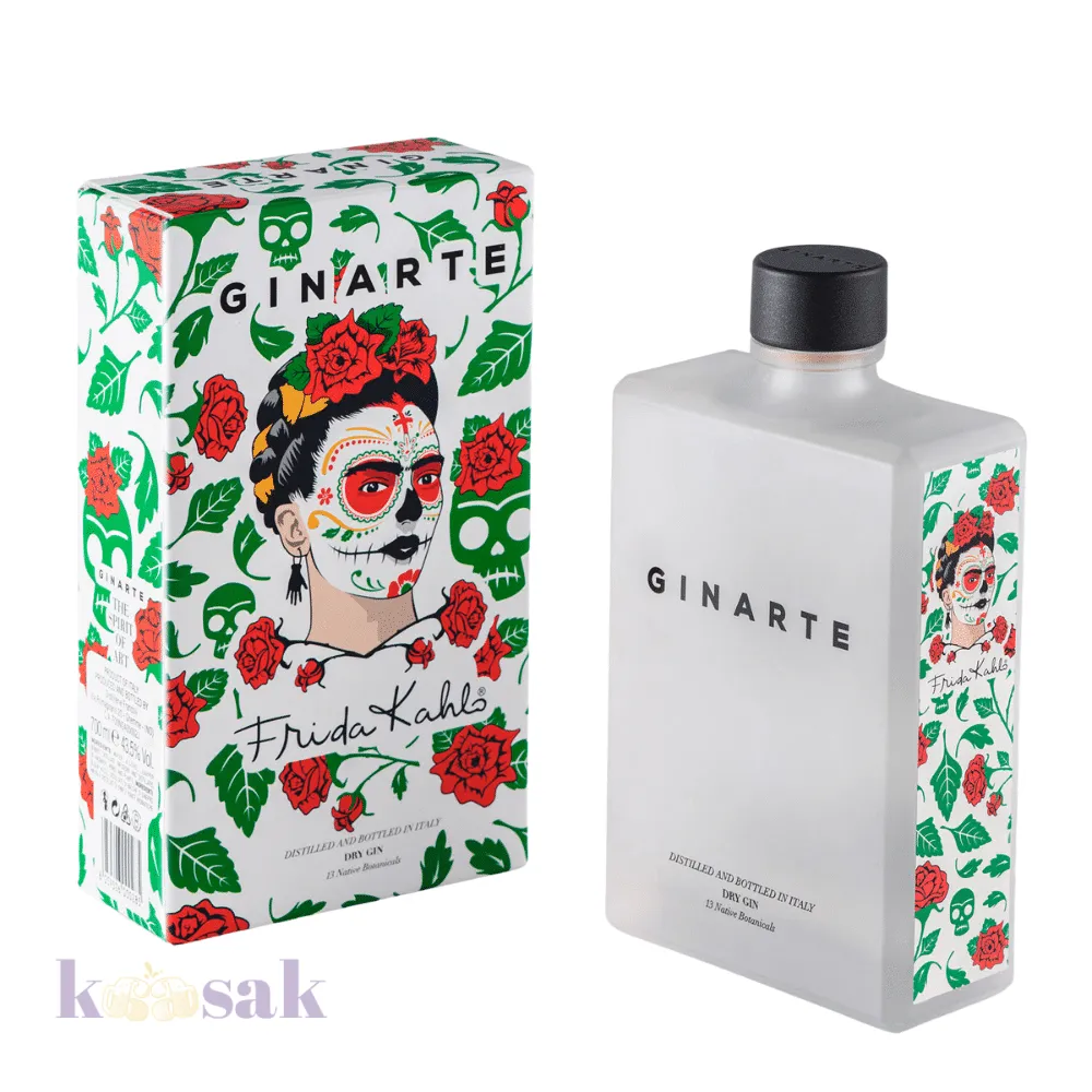 Ginarte Dry Gin Frida Kahlo The Life Of an Icon Gift box - 70 cl