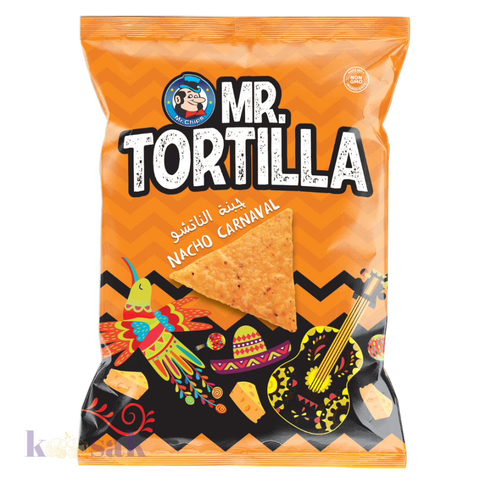 Mr. Chips Tortilla Corn Chips Nacho Carnaval - 140g