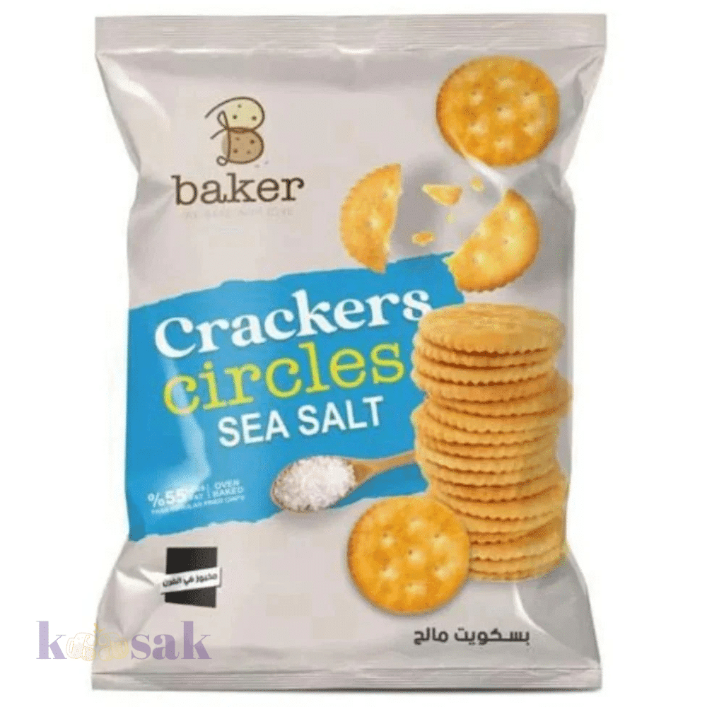 Baker Cracker Salted Biscuits Sea Salt - 270g