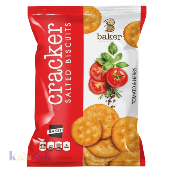 Baker Cracker Salted Biscuits Tomato & Herbs – 270g