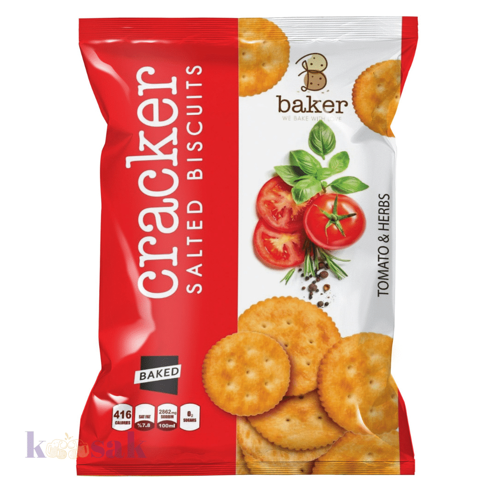 Baker Cracker Salted Biscuits Tomato & Herbs - 270g