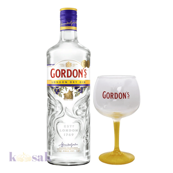 Gordons Gin With Glass