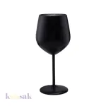 Matt Black Stainless Steel Wine Glass