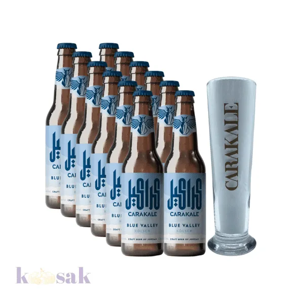 Carakale Blue Valley 50 cl x 12 Bottles with Glass