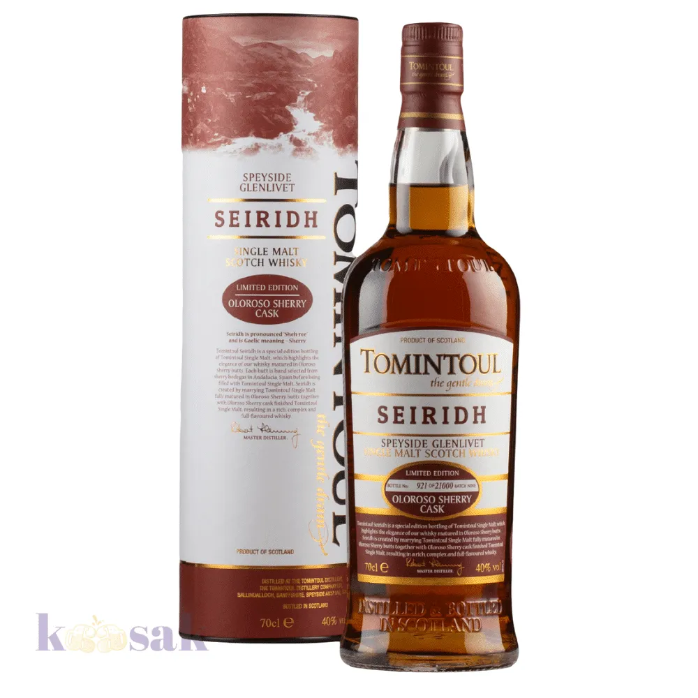Tomintoul Seiridh Oloroso Finish Single Malt Whisky - 70 cl