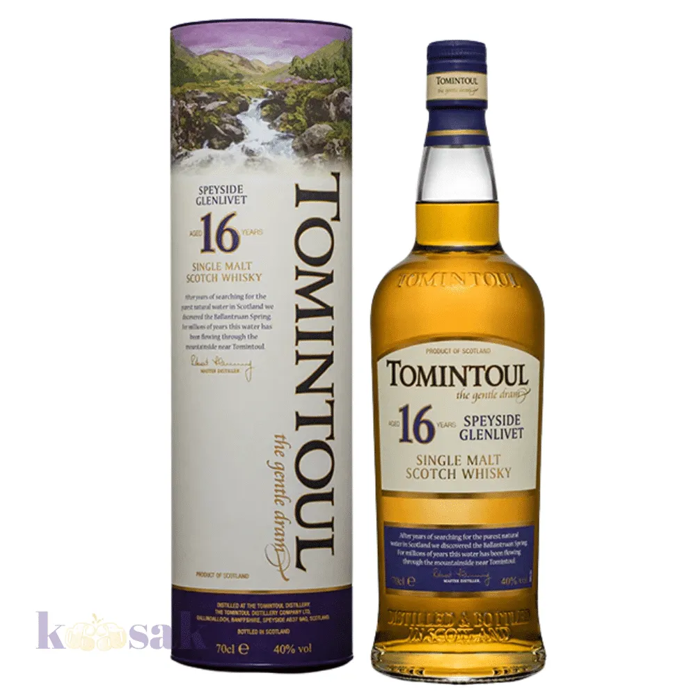 Tomintoul 16 Year Old Single Malt Whisky - 70 cl