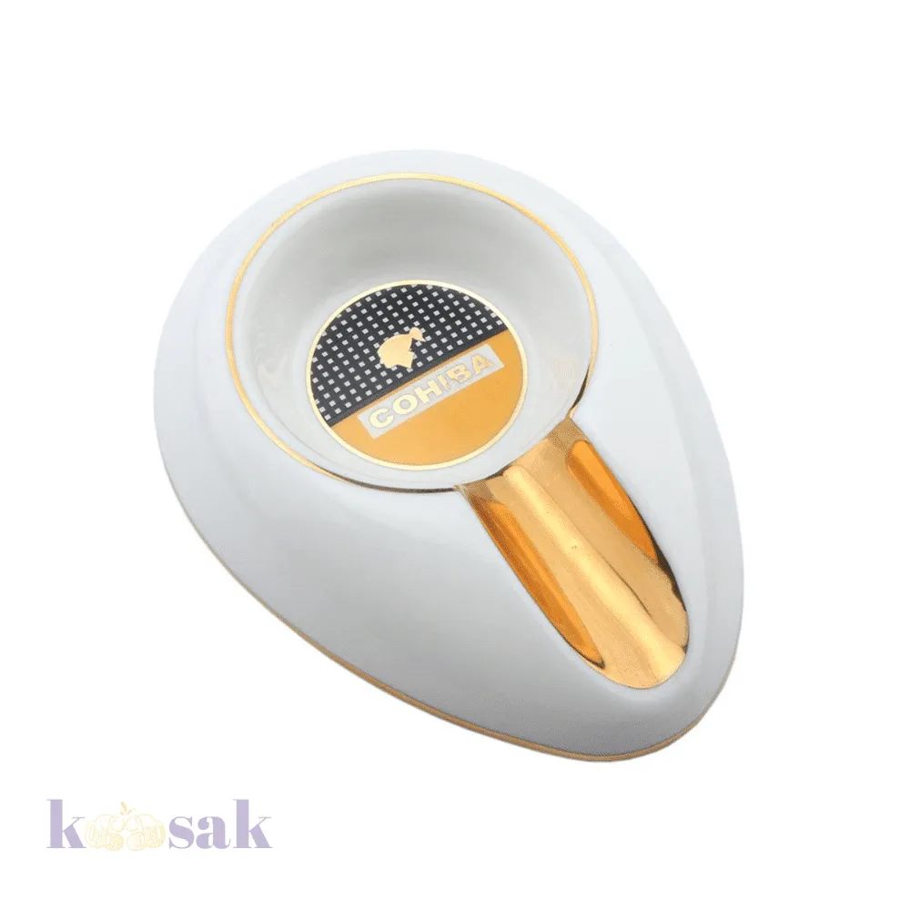 Cohiba Ceramic Cigar Ashtray - White