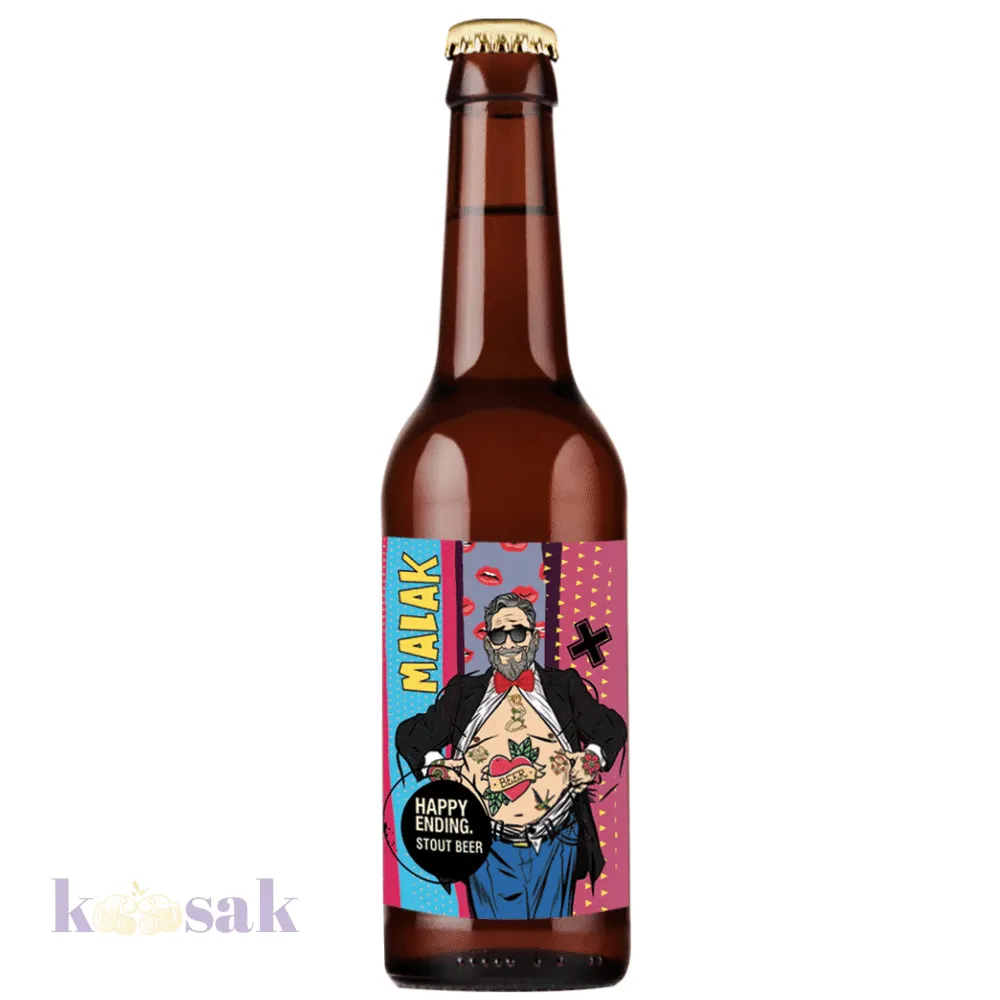 Malak Happy Ending Stout Beer - 33 cl
